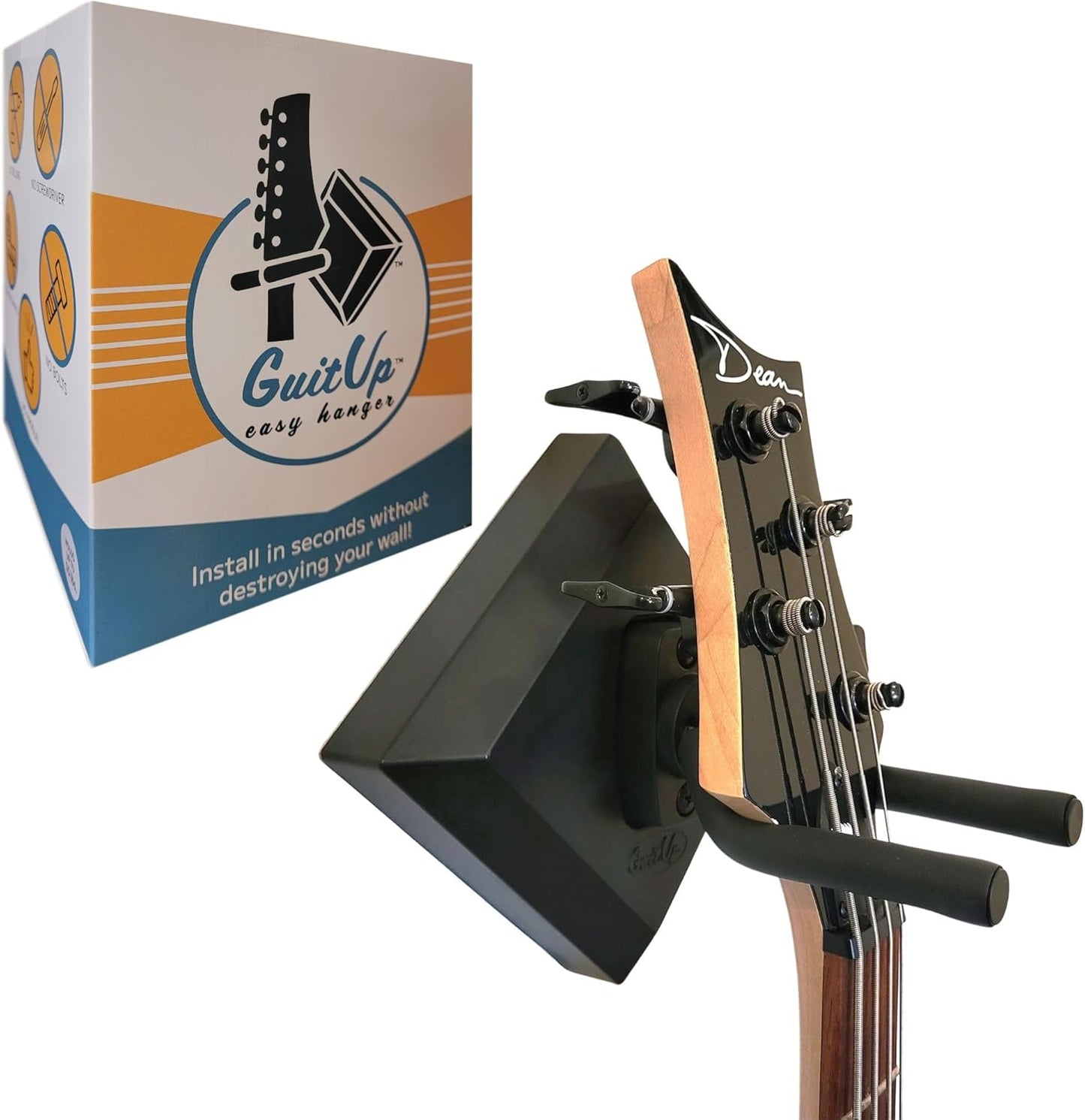 Easy Hanger Guitar Wall Mounted Instrument Hanger